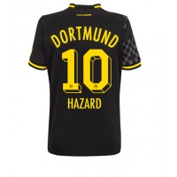 Borussia Dortmund Thorgan Hazard #10 Fotballklær Bortedrakt Dame 2022-23 Kortermet